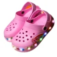 Breathable Girls Boys Sandal LED Clog Shoes for Kids